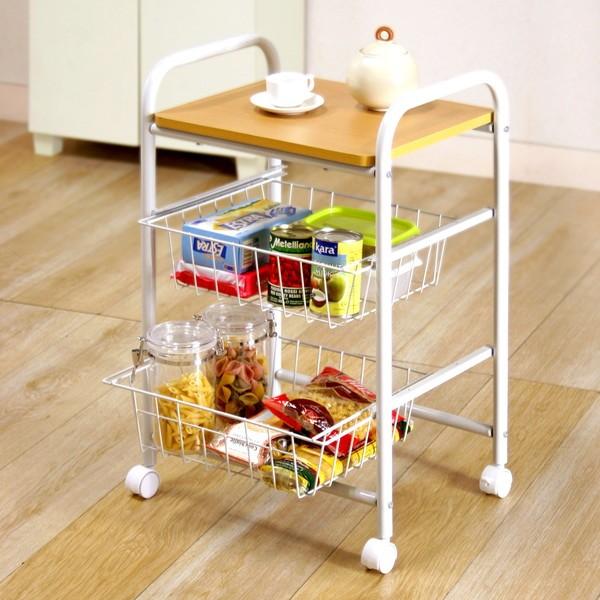 素敵な キッチンワゴン おしゃれ キャスター 付き スリム 炊飯器 キッチンラック 作業台 ミニ コンパクト 木製 安い 収納 ナチュラル 白 幅45 奥行36 高さ70 Supplystudies Com