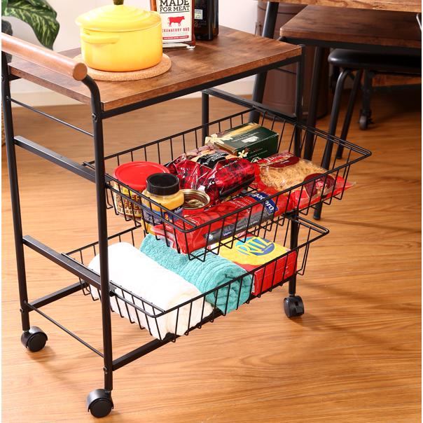 キッチンワゴン おしゃれ キャスター 付き スリム 炊飯器 キッチンラック 作業台 ミニ コンパクト 木製 安い