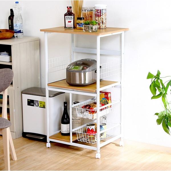 訳あり商品 レンジ台 レンジラック おしゃれ 北欧 安い キッチン 収納 棚 ラック スライド 炊飯器 大容量 スリム キャスター ワゴン 白 ナチュラル 幅60 奥行46 高さ104 Babylonrooftop Com Au