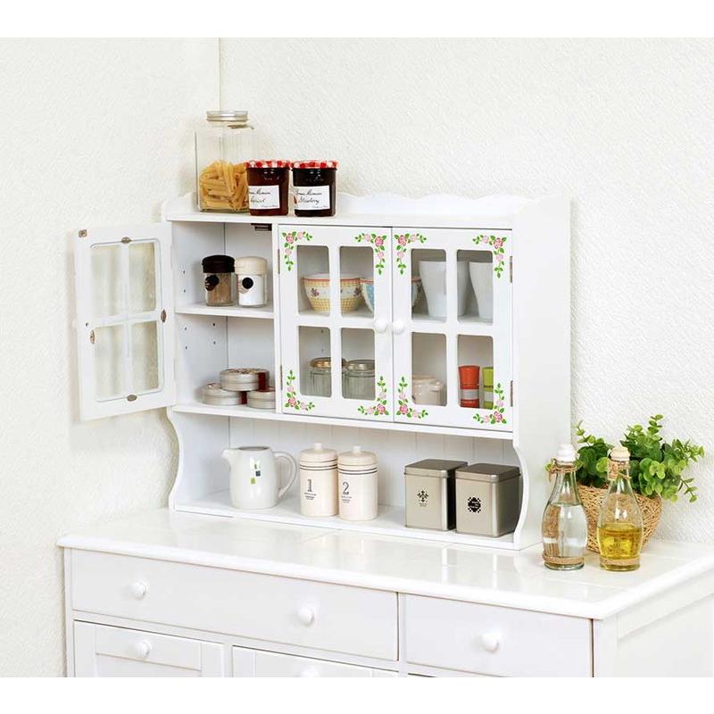 ミニ食器棚 カウンター上 卓上 おしゃれ 北欧 安い キッチン 収納 棚