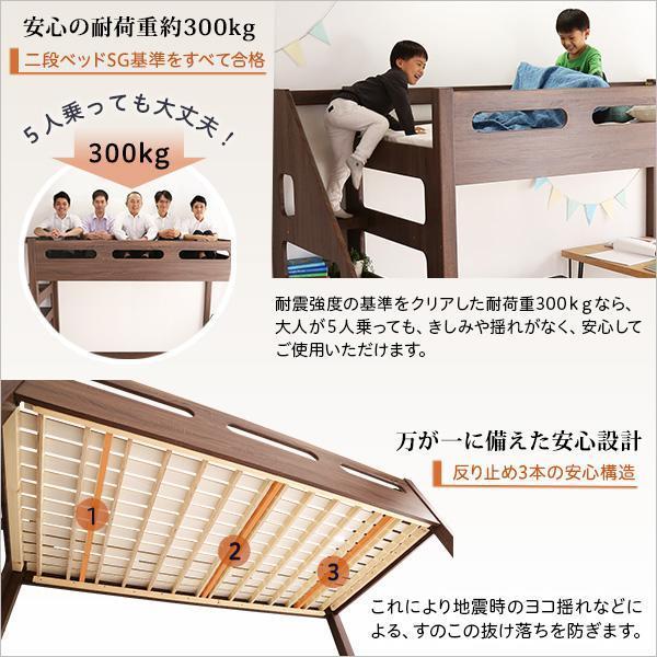 新品　ロフトベッド　階段付き　パイプベッド　シングル　システムベッド　木目 BTM 【階段タイプ】ロフトベッド 階段付き シングル パイプベッド 分離
