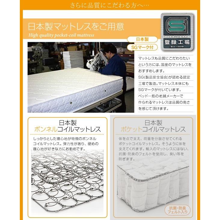 《送料込》 連結ベッド 幅240 キング ワイド 2人 3人 4人 家族 つなげる 2台 連結 分割 ファミリー 親子 マットレス付き セット 宮 棚 携帯 収納 照明 読書 ライト 読書 【P2850521886】(102175円)