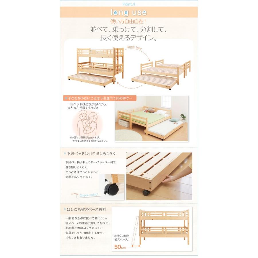 匿名配送 ツインベッド 2段ベッド シングル フレーム ファミリー 家族 子供 親子 ハイタイプ 2人 おしゃれ キッズ 頑丈 丈夫 安全 分割 分離 すのこ 通気性 カビ 北欧 【OCQ1208364269】(43313円)
