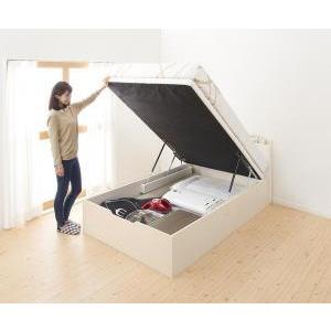 シングルベッド 一人暮らし マットレス付き 跳ね上げ式ベッド ガス圧 ベッド下 収納付き 大容量 宮 棚 携帯 メガネ リモコン 収納 コンセント スマホ 充電 電気