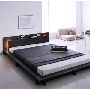 セミダブルベッド 一人暮らし SD マットレス付き ローベッド ロータイプ 低い 宮 棚 携帯 リモコン 収納 照明 読書灯 ライト 電気 コンセント スマホ 充電