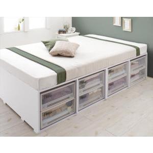 セミダブルベッド 一人暮らし SD マットレス付き ベッド下収納スペース 高い 床下 大容量 ヘッドレス 布団可 フラット床板 箱型 ホテル モダン 高級