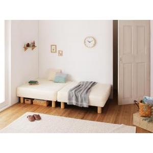 セミシングルベッド 一人暮らし コンパクト ショート丈 小さい 脚付き マットレスベッド 短い 小さめ ヘッドレス ローベッド 低い 北欧 おしゃれ アンティーク