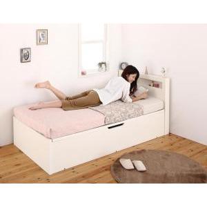 シングルベッド 一人 ショート丈 マットレス付 跳ね上げ式 ガス圧 ベッド下 収納 短い コンパクト 小さめ 棚 携帯 携帯 スマホ 充電 コンセント 北欧 おしゃれ