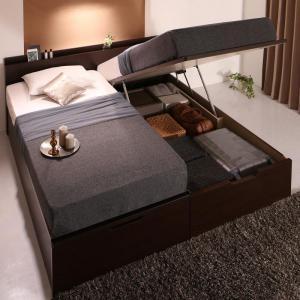 連結ベッド 幅200 ワイド 2人 3人 4人 家族 つなげる 2台 連結 分割 ファミリー マットレス付 跳ね上げ式 ガス圧 ベッド下 収納 棚 携帯 コンセント スマホ 充電