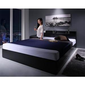 ダブルベッド 2人 マットレス付き チェストベッド ミドル ベッド下収納 引き出し 大容量 宮 棚 携帯 メガネ リモコン 収納 コンセント スマホ 充電 電気