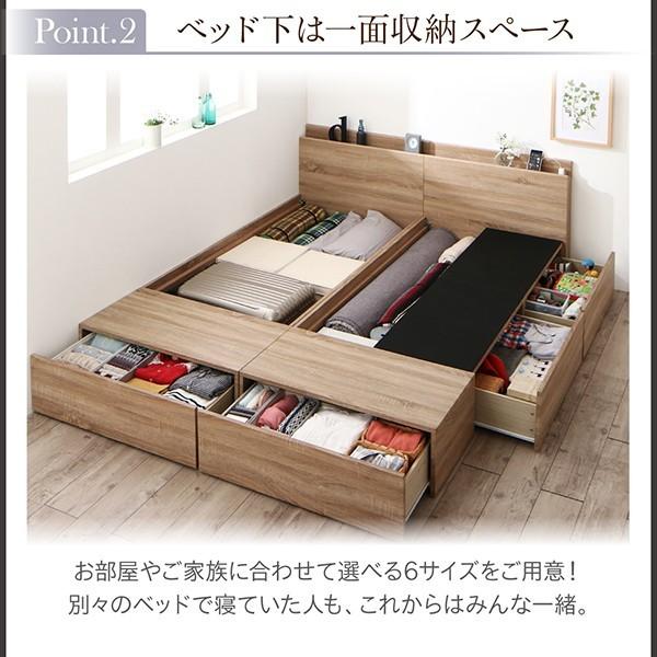 一人暮らし コンパクト 小さい マットレス付 チェスト 収納 引き出し 大容量 連結可 つなげる 宮 棚 携帯 コンセント スマホ 充電 ロー 低い 【ヴェガ】