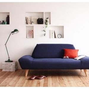 直販安い 青 座椅子 布 北欧 二人掛け ローソファー リビング ネイビー ソファー ソファ カバー付き カバー おしゃれ 2人掛け 2p 当店別注 Ameriaadvisory Am