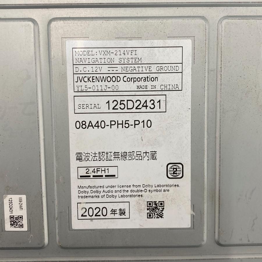 ホンダ（HONDA） ホンダ純正ナビ VXM-214VFi 2020年第01版 7V型ワイド