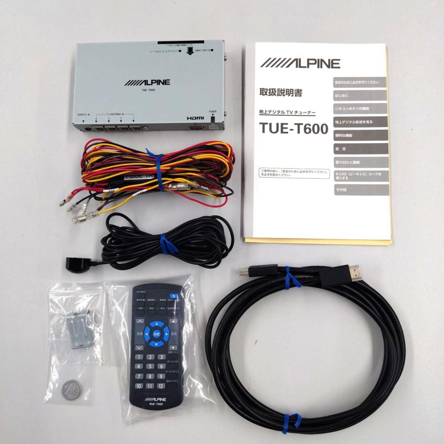ALPINE 地上デジタルTVチューナー TUE-T600 本体　新品未使用品 ALPINE（アルパイン） TUE-T600 地上デジタルTVチューナー HDMI出力