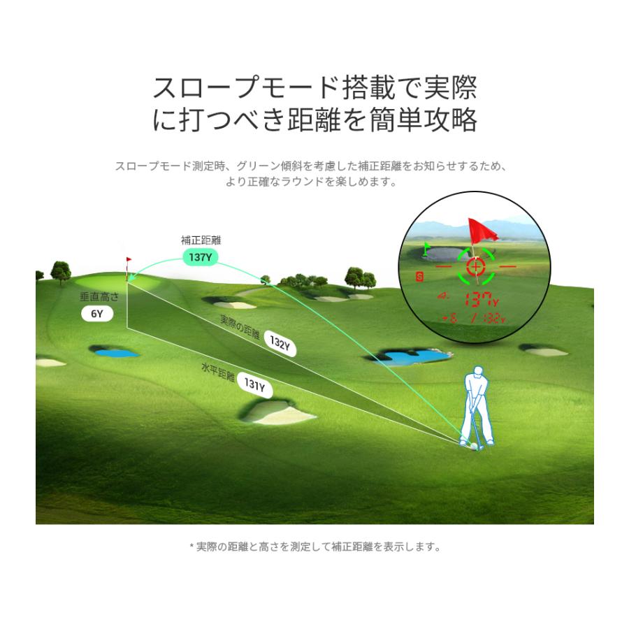 ☆11月5日限定 ポイント10倍+15%SALE☆ 【赤・緑表示】ゴルフ 距離計