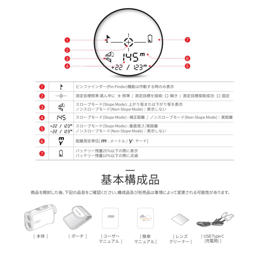 ゴルフ 距離計 測定器 ゴルフレーザー距離計 距離測定器 最大1093yd 充電式 スロープon Off 競技対応 保証2年 ファインキャディ J100ホワイト 本社直営 21年版 J100w Finedigitalショップyahoo 店 通販 Yahoo ショッピング