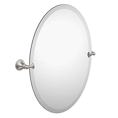 Moen DN2692BN Glenshire Oval Tilting Mirror, Brushed Nickel by Moen [並行輸入品]