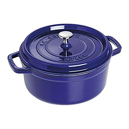 Staub 1102491 Round Cocotte Oven, quart, Dark Blue