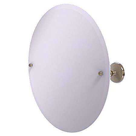 Allied　Brass　PMC-90　Mirror,　Round　Frameless　Beveled　Edge　Wall　Tilt　Antique