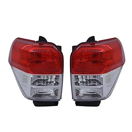 Rareelectrical NEW CHROME TAIL LIGHT PAIR COMPATIBLE WITH TOYOTA