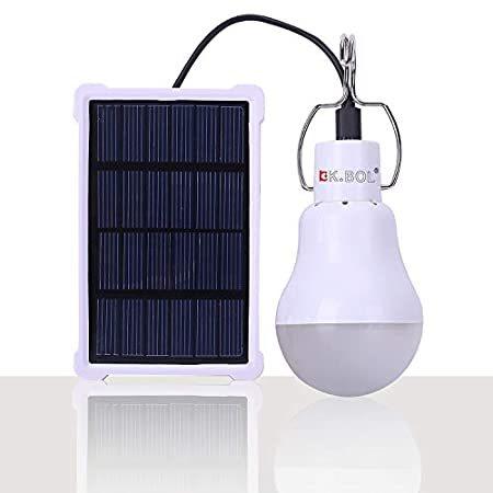 送料無料KK.BOL充電の電球太陽エネルギーソーラーLED電球のアップグレードポータブル1.5W 150LM 1600mAバッテリソーラーLEDライトランプ室