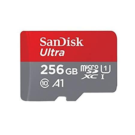 SanDisk 送料無料 Ultra SDSQUAR-256G-GN6MA アダプター付き 256GB microSDXC MicroSDメモリーカード 【2022最新作】