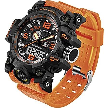 春夏新作 送料無料 Dual Analog Digital Stopwatch LED Electronic Sports Military Watches Men's 腕時計