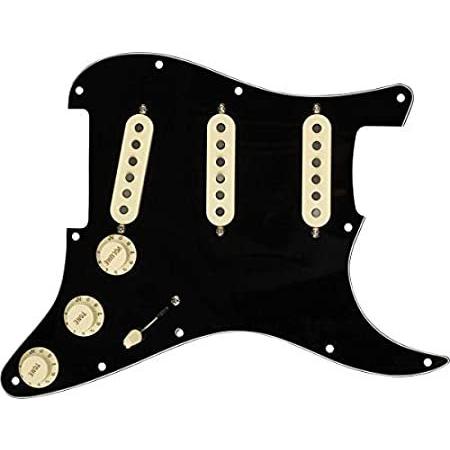 購入正規品 Fender ギターパーツ Pre-Wired Strat Pickguard， Custom