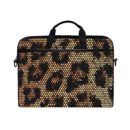 送料無料 ALAZA Leopard Print Mosaic Geometric Laptop Case Bag Sleeve Portable/Crossb