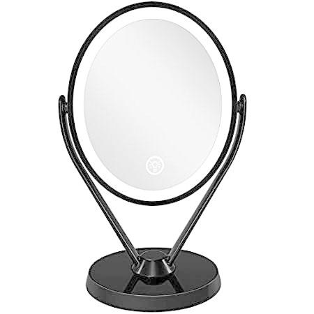 Aesfee　Double-Sided　1x　7x　Mirror　Makeup　LED　Ligh　Lights,　with　Magnification