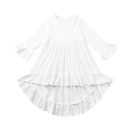 欲しいの 服 秋 女の子 幼児 赤ちゃん Vivi 送料無料 インポート商品 安心価格でご提供 お探し物は当店にて フリル カラー 2t サイズ Us ブティック衣装 女の子 小さな子供 カジュアルドレス 無地 コットン ベビー服 シューズ