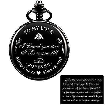 最新作 ローマ数字カバー ウォレットカード 恋人にカスタマイズ可能 刻印懐中時計 Manchda 送料