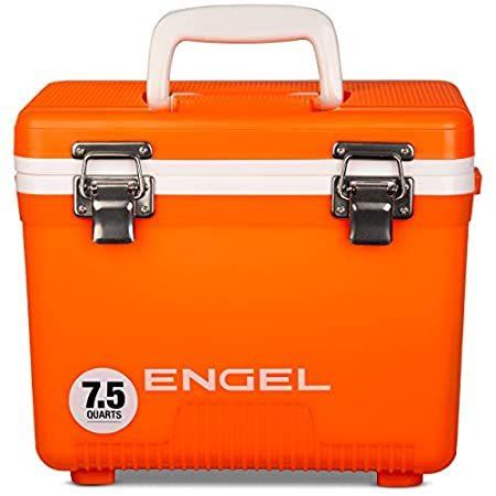 カタログギフトも！ Engel 7.5 Hi-Visibility Orange drybox/Cooler, air-Tight Leak-Proof Quart クーラーボックス