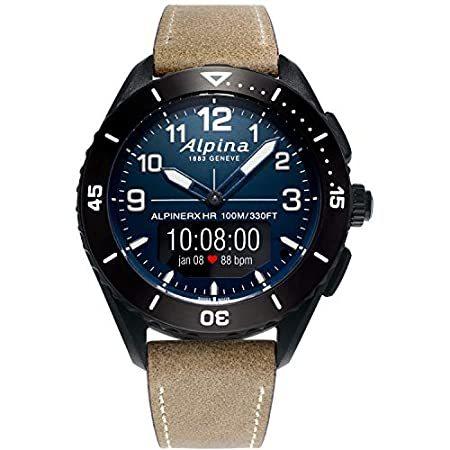 送料無料 Alpina Men's ALPINER X Stainless Steel Swiss Quartz Sport Watch with Leathe