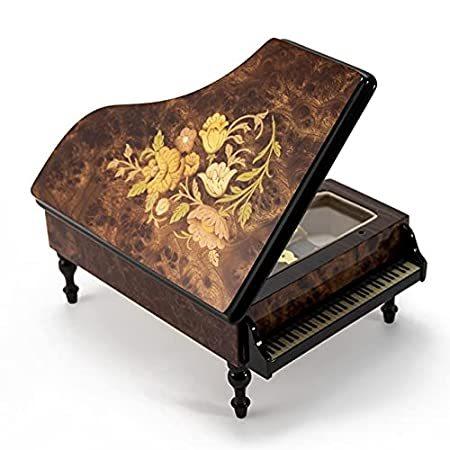 当店だけの限定モデル Floral Tone Wood Handcrafted 送料無料 Inlay Ha The - Box Jewelry Music Piano Note 36 アップライトピアノ