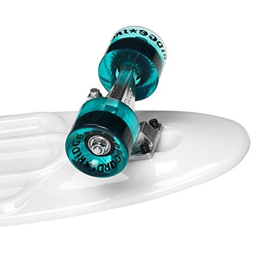 リッジスケートボード男女共用ダークニッケルクルーザーグロー/クリアブルー27インチ リッジスケートボード男女共用ダークニッケルクルーザーグロー/クリアブルー27インチ