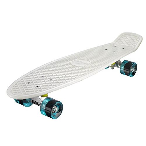 リッジスケートボード男女共用ダークニッケルクルーザーグロー/クリアブルー27インチ リッジスケートボード男女共用ダークニッケルクルーザーグロー/クリアブルー27インチ