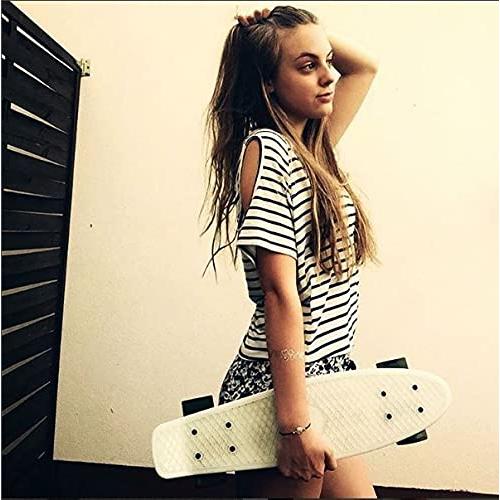 リッジスケートボード男女共用ダークニッケルクルーザーグロー/クリアブルー27インチ リッジスケートボード男女共用ダークニッケルクルーザーグロー/クリアブルー27インチ