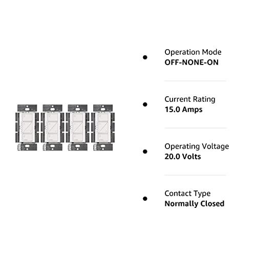 「人气商品」 ルートロンPD-6 WCL-WHカセータワイヤレススマート照明調光スイッチホワイト (4枚組) 【FKP7774563470】(27868円)