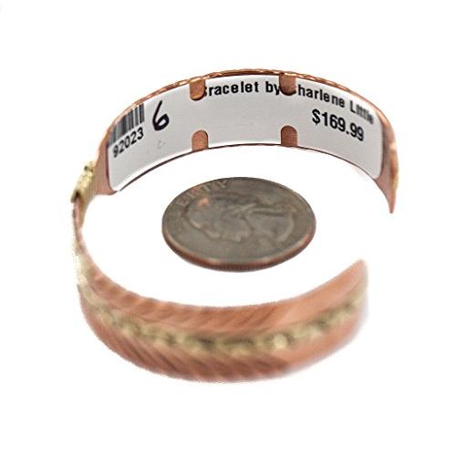 「超メルカリ市」 本格手づくりナバホブラスネイティブアメリカン純銅ブレスレット 【YWU8604221556】(30842円)