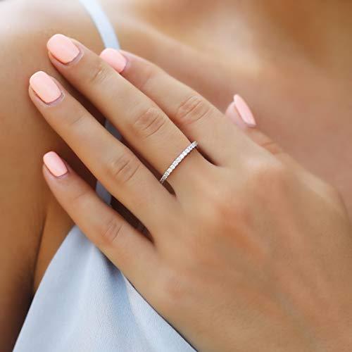 【極美品】 IGI認定ラウンドカットダイヤモンド14 Kホワイトゴールド5/8 ct永遠バンドリング6.5 【WSO1605234981】(57540円)