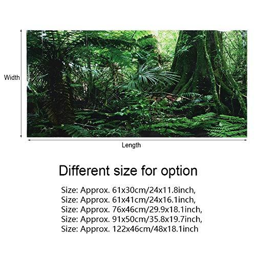 【新商品】 水槽3 D熱帯雨林背景%PVC接着剤水中世界水族館装飾背景ポスター壁紙横長シール 【K2247434392】(12656円)