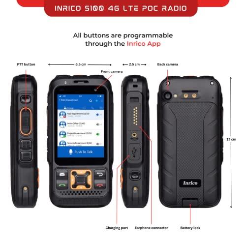 Inrico　S　100　スモールキーパッドファッション絶妙ネットワーク双方向無線サポートGPS　SOS　Reap　2.8インチスクリーン搭載4　PTT　G　POCラジオ　ブルートゥース