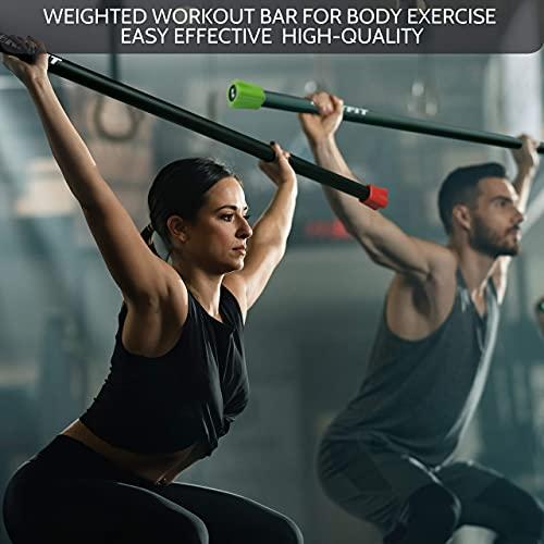 RitFit 20 LBウェイトワークアウトバー、ヨガ用ボディエクササイズバー、家庭やジムでの筋力トレーニング RitFit LBウェイトワークアウトバー ヨガ用ボディエクササイズバー 家庭やジムでの筋力トレーニング