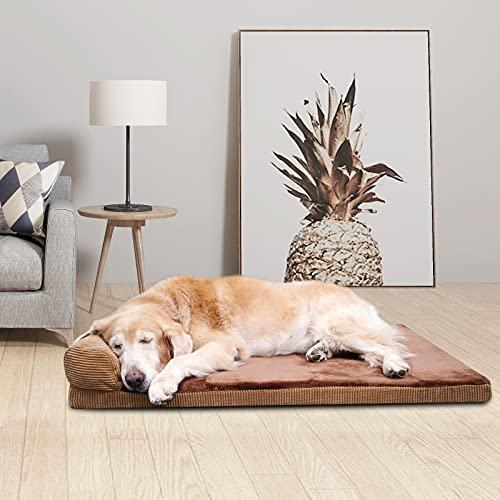 GAPZER大型整形外科用ドッグベッド大型犬用-防水フォームドッグベッドソファ (取り外し可能な洗えるカバー付き) ××××カーペットベッド (防水裏地付き) GAPZER大型整形外科用ドッグベッド大型犬用 防水フォームドッグベッドソファ 取り外し可能な洗えるカバー付き ××××カーペットベッド 防水裏地付き