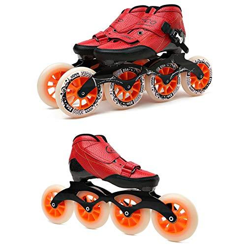 【２点セット】 JRY?大人用ローラースケート男女兼用フィットネスインラインスケート高性能炭素繊維熱可塑性通気性レーシングスケート室内・屋外環境対応 【XUR1244438806】(44608円)