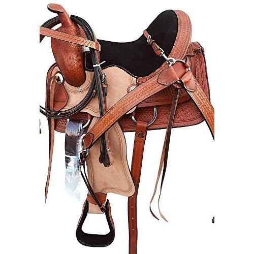 【正規品】 スター商事株式会社レザーウエスタンコンフィバレルレーシングプレジャートレイル馬革サドル;14-18インチシート。(18インチ) 【S1548738809】(55516円)