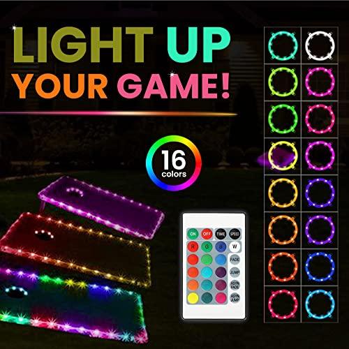 「人气商品」 Skips Garage Burnt Wood Cornhole Board Set-Premium 2 x 4 (24インチx 48インチ) -ボード2枚とコーン充填袋8枚が付属 【MYK3109801126】(111474円)