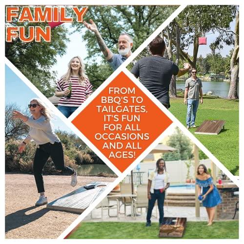 「人气商品」 Skips Garage Burnt Wood Cornhole Board Set-Premium 2 x 4 (24インチx 48インチ) -ボード2枚とコーン充填袋8枚が付属 【MYK3109801126】(111474円)