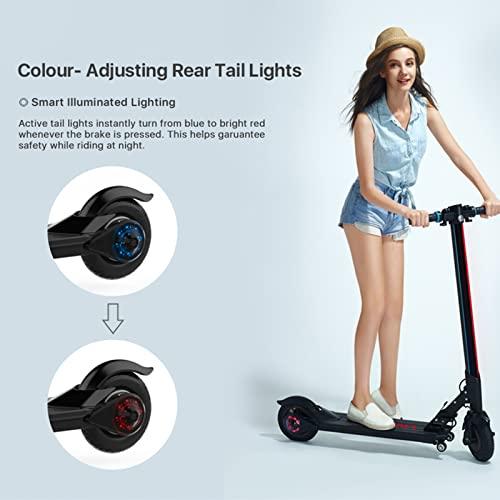 A7人気シール帳 スマートAPP搭載折りたたみ式電動キックスクーター 「LIVALL」 、8インチソリッドタイヤ&空気入りタイヤのスクーター調光式アンビエント照明、ダブルブレー 【L2765801386】(99143円)